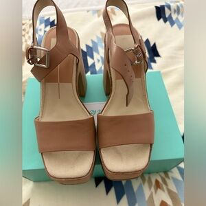 Dolce Vita Tan Block Heel Sandals